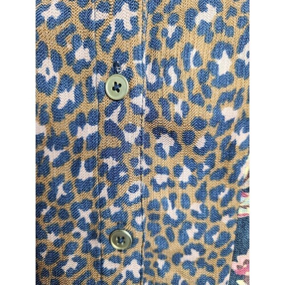 Soft Surroundings Icon Print Mix Tunic Shirt Black Thrush Sz M NWT *Flawed* - Picture 3 of 14